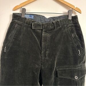 POLO RALPH LAUREN Corduroy Cargo Pants (Y2K) - Dark Green